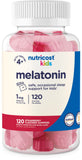 Nutricost Kids Melatonin Gummies 1mg - 120 Strawberry Flavored Gummies for Sleep Support