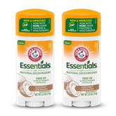 ARM & HAMMER Essentials Deodorant - Coconut Geranium - Aluminum-Free, Paraben-Free, Phthalate-Free - 2.5oz (Pack of 2)