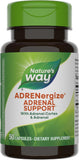 Nature's Way ADRENergize with Adrenal Cortex & Whole Adrenal, Energy Support*, 50 Capsules