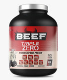 Laperva Beef Triple Zero Hydrolyzed Protein Powder - Zero Carb Sugar Fat - 86% Protein with BCAA & Glutamine - Muscle Growth Recovery Digestive Support 4 LB Cookies & Cream