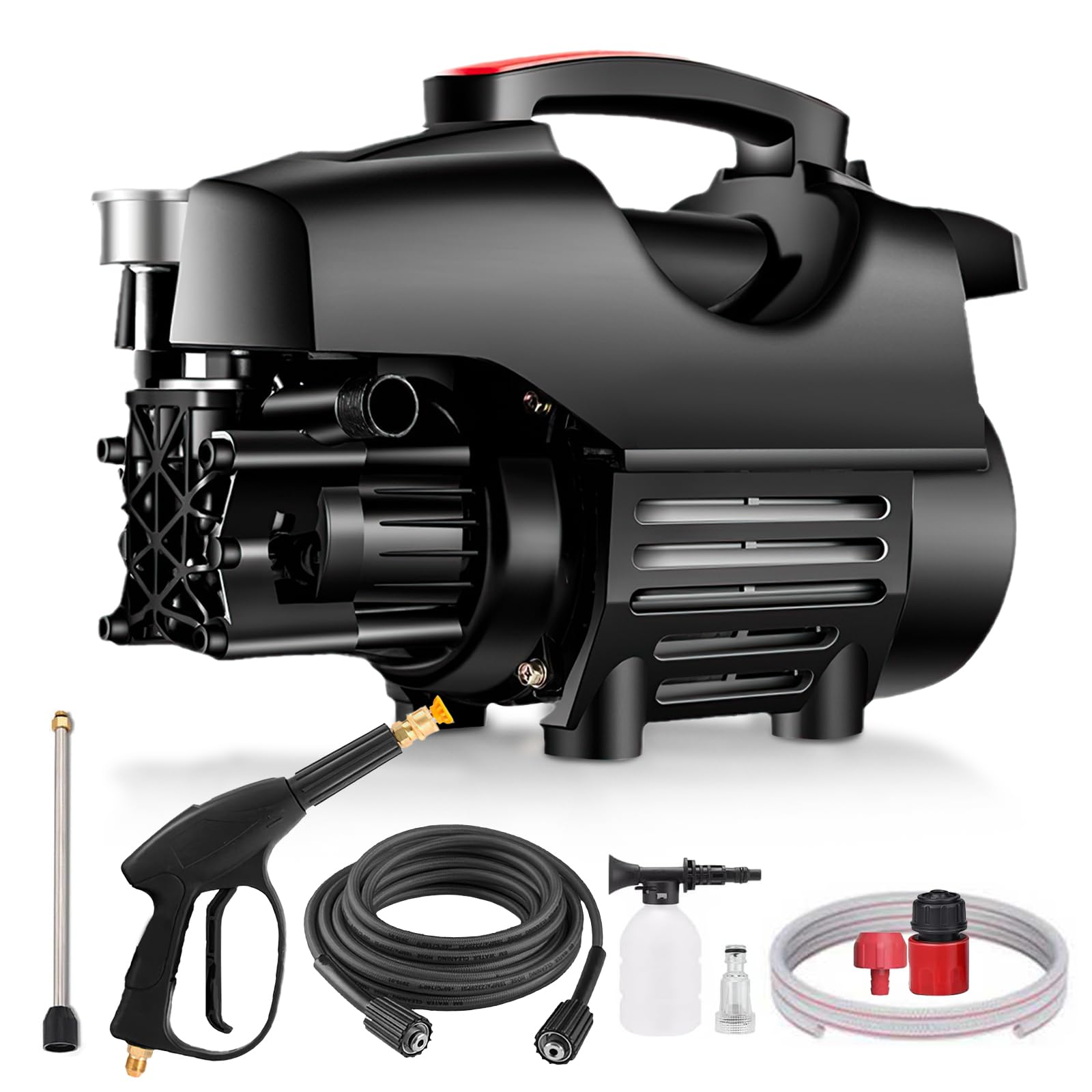 VINNYSEN Electric Pressure Washer - 2000W, 20ft Hose, for Cars, Patios, Fences