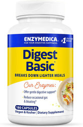Enzymedica Digest Basic: Gentle Vegan Digestive Support - 180 Caps