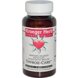 Kroeger Herb Thyroid Care Supplement - 100 Capsules for Metabolic Support