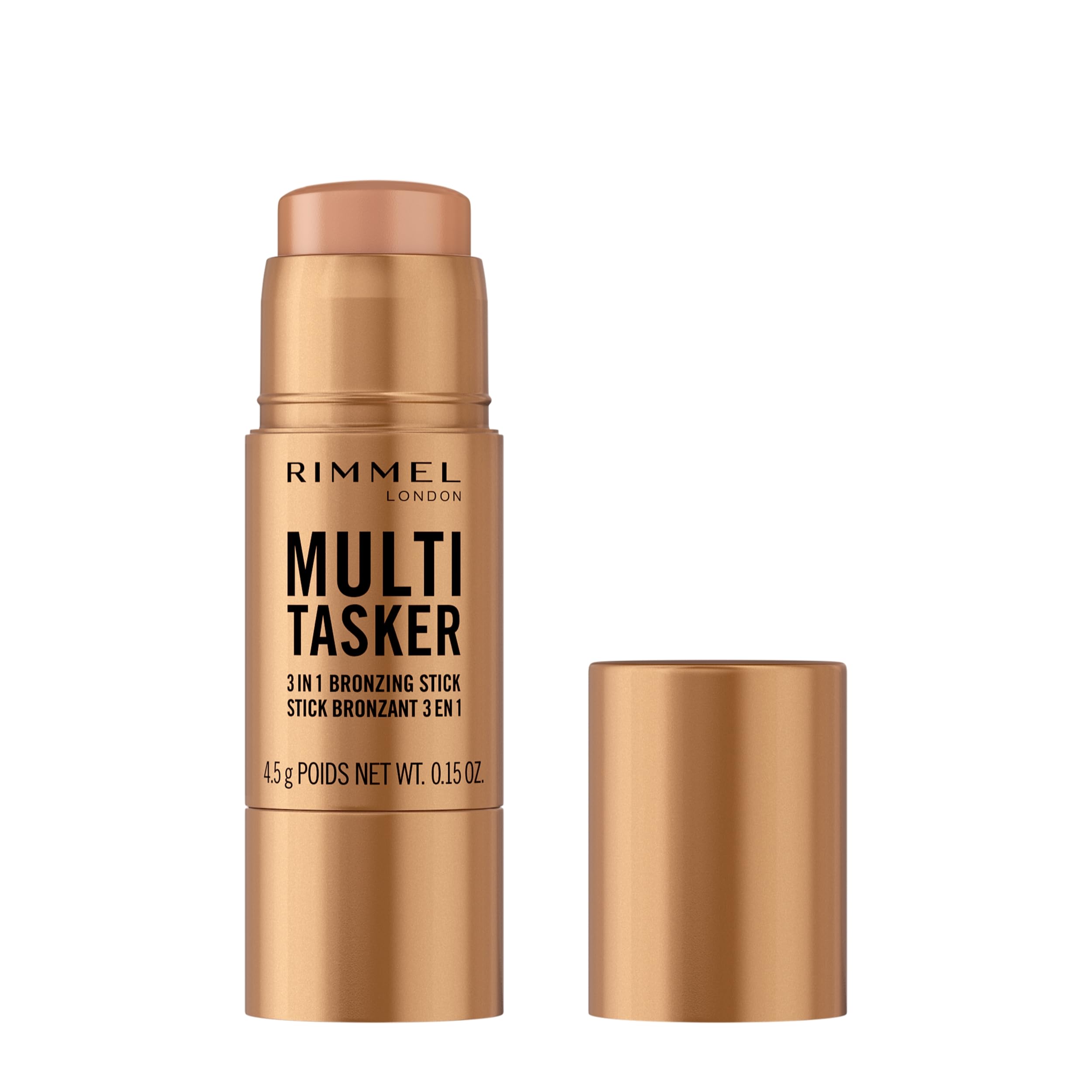 Rimmel Multi Tasker 3 in 1 Bronzing Stick - Light | Sculpted & Bronzed Glow | 001 Light