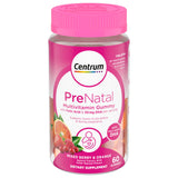 Centrum Prenatal Multivitamin Gummies with DHA and Folic Acid, Mixed Berry Orange, 60 Gummies