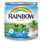 Rainbow Lite Evaporated Fresh Milk - 170ml Premium Dairy Product
