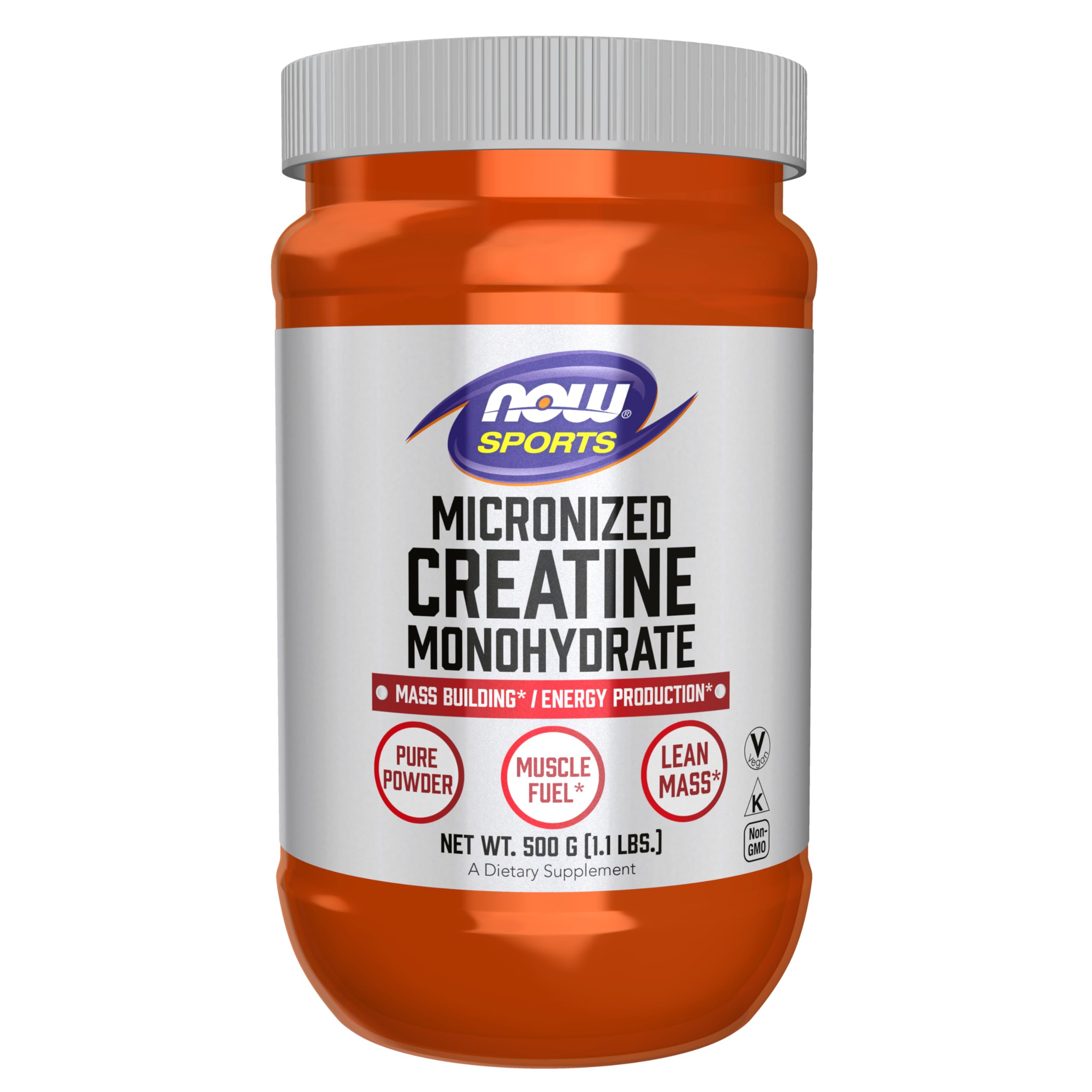 Now Foods Micronized Creatine Monohydrate - Pure & Potent - 500g