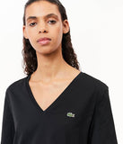 Lacoste Women's TF7300 T-Shirt - Single Pack - Premium Cotton Comfort