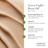 Advanced Clinicals Green Coffee Bean Oil Cream for Firming & Toning - 16 oz