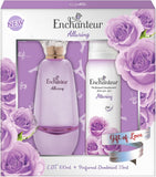 Enchanteur Alluring Perfume Gift Set: EDT 100ml & Deodorant 75ml for Women