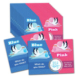 25 Pack Gender Reveal Scratch Off Cards - "It's a Boy/Girl Stork" Lottery Tickets