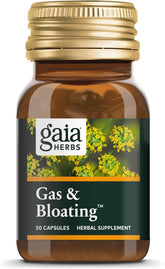 Gaia Herbs RapidRelief Fast-Acting Gas & Bloating Herbal Capsules, 50