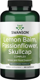 Swanson Lemon Balm, Passion Flower & Skullcap Complex - ١٨٠ كبسولة