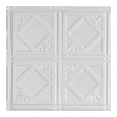 Ludington Matte White Ceiling Tile Sample (12x12 Inch) - Easy DIY Install