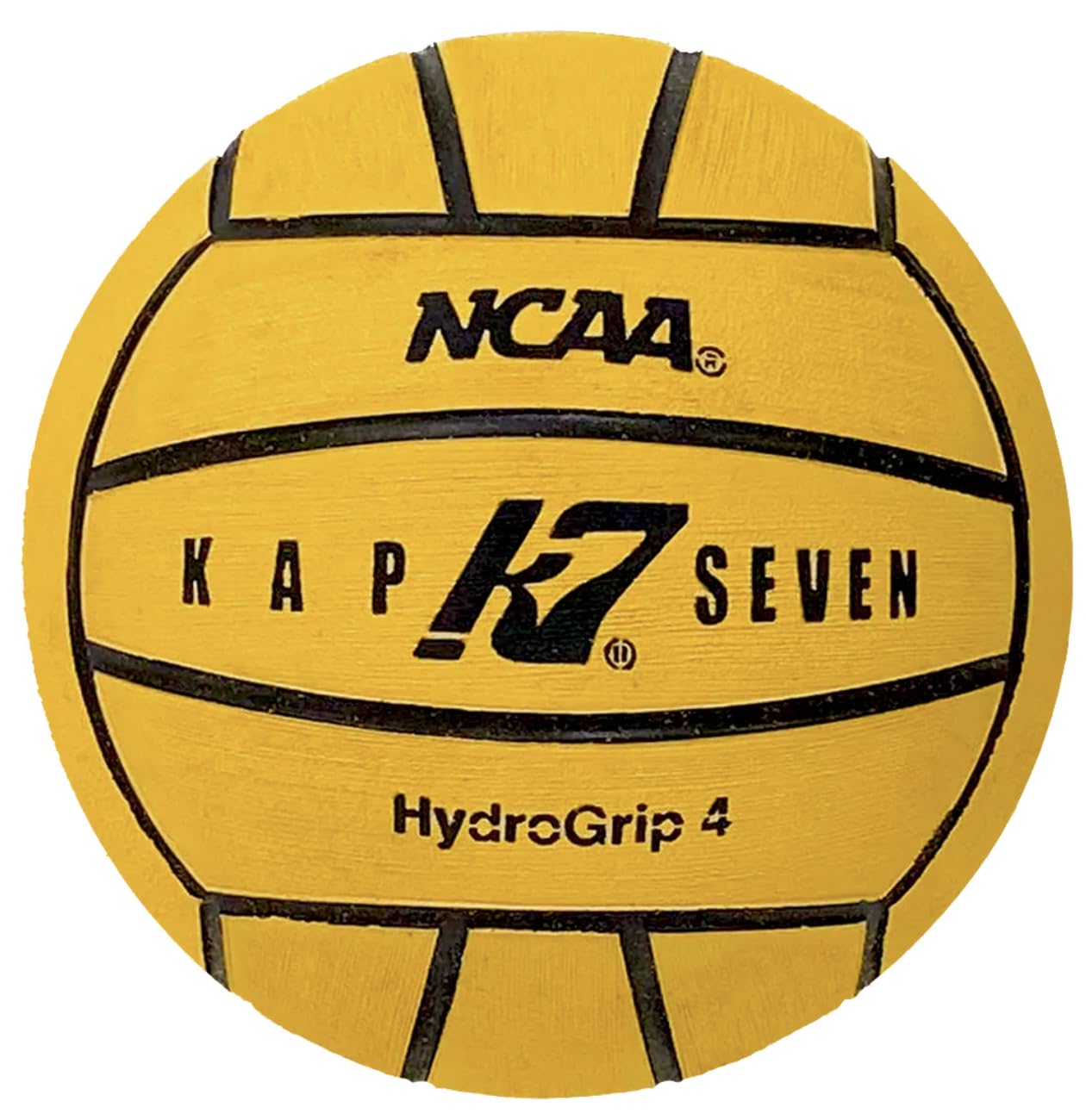 KAP7 K7 SEVEN HydroGrip Water Polo Ball - Size 4, Yellow (NCAA/NFHS Official)