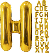 Goldedge Large Gold Letter H Foil Balloon - 32 Inch