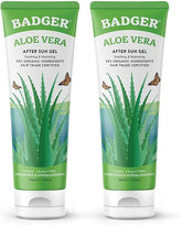 Badger Aloe Vera Gel (2 Pack) - Sunburn Relief & After Sun Care