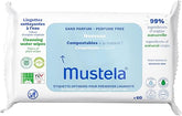 Mustela Fragrance-Free Baby Wipes (60 Count) - Gentle Cleansing