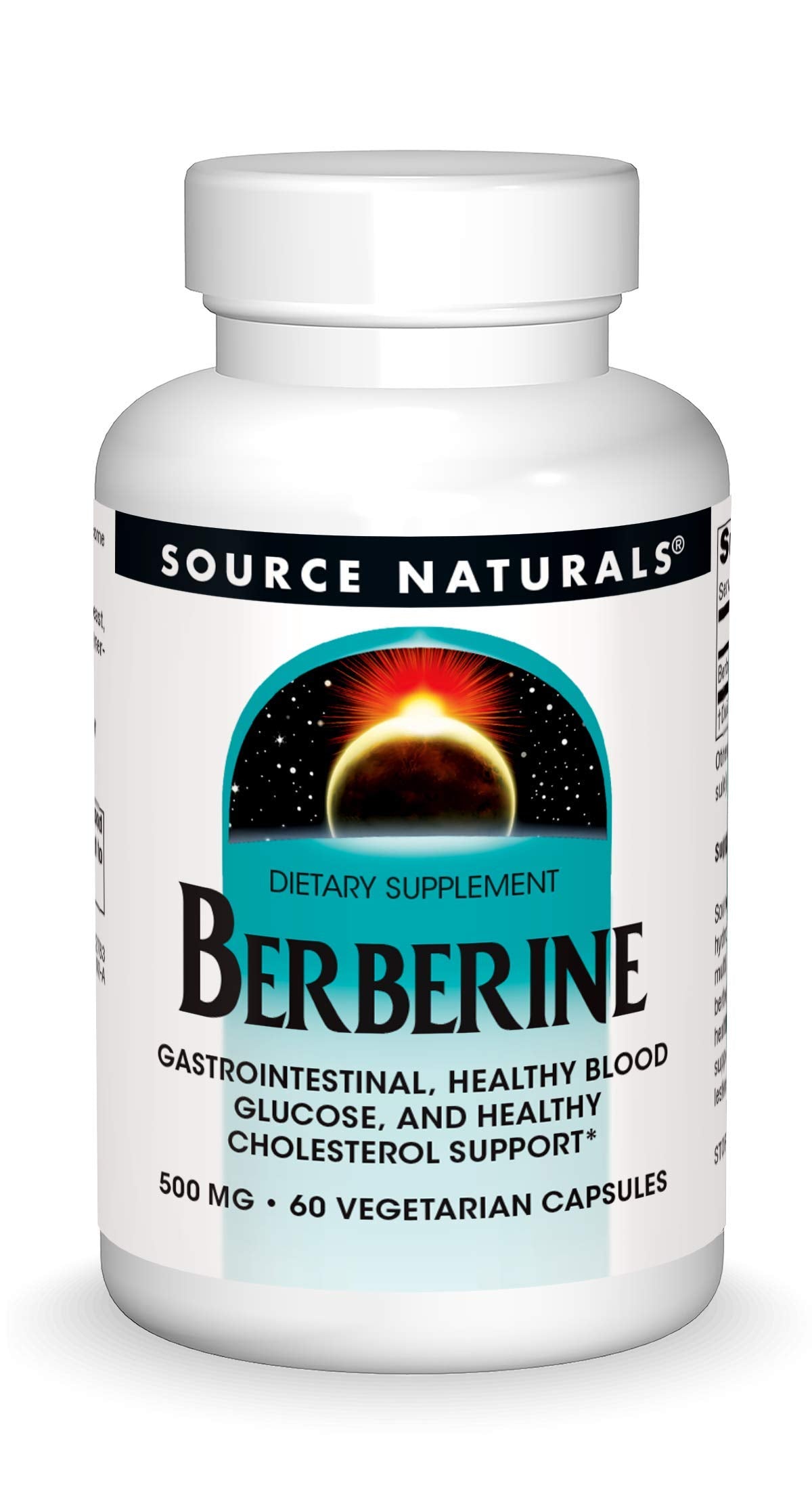 Source Naturals Berberine Gastrointestinal Support Capsules, 60 Vegetarian Veg Capsules