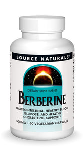 Source Naturals Berberine Gastrointestinal Support Capsules, 60 Vegetarian Veg Capsules