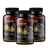 Herbal Max Himalayan Shilajit Gold Extract 800mg 30 Capsules Pack of 3