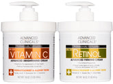 Advanced Clinicals Retinol & Vitamin C Skin Care Set - Brightening & Anti-Aging Body & Face Lotion
