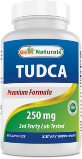 Best Naturals TUDCA 250mg (Tauroursodeoxycolic Acid) - 60 Veggie Capsules
