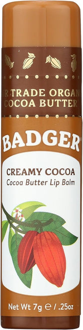Badger Creamy Cocoa Butter Lip Balm (7g) - Deeply Moisturizing