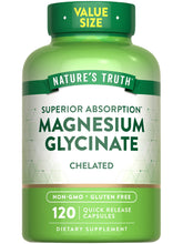 Nature's Truth Magnesium Glycinate 200mg - Chelated Mineral Supplement (120 Caps)