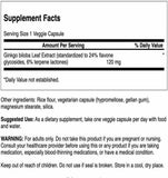 Swanson Ginkgo Biloba Extract For Brain and Cognitive Health Delayed Release (120mg)- 100 Caps .