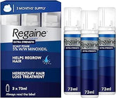 Men's Rogaine 5% Minoxidil Foam for Hair Loss and Hair Regrowth, Topical Treatment for Thinning Hair, 3-Month Supply ( Pack of 3)
