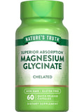 Nature's Truth Magnesium Glycinate 665mg - 60 Capsules - High Absorption Chelated Formula - Non-GMO & Gluten Free