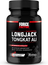 Force Factor Longjack Tongkat Ali for Male Vitality & Energy, 30 Caps