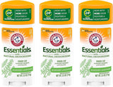 ARM & HAMMER Essentials Natural Deodorant, Fresh - 2.5 oz, 3 Pack - Aluminum-Free