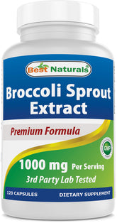 Best Naturals Broccoli Sprouts Extract 1000mg, 120 Capsules