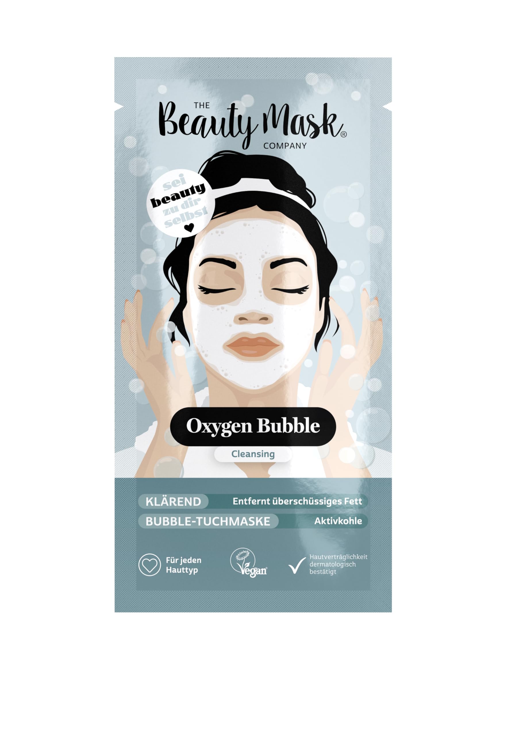 The Beauty Mask Co. Oxygen Bubble Mask - Activated Carbon Deep Cleansing Sachet