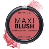 Rimmel London Maxi - 003 Wild Card - Blush Powder, Lightweight, Highly Pigmented, Blendable, 0.31oz