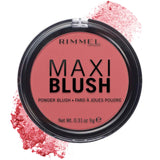 Rimmel London Maxi - 003 Wild Card - Blush Powder, Lightweight, Highly Pigmented, Blendable, 0.31oz
