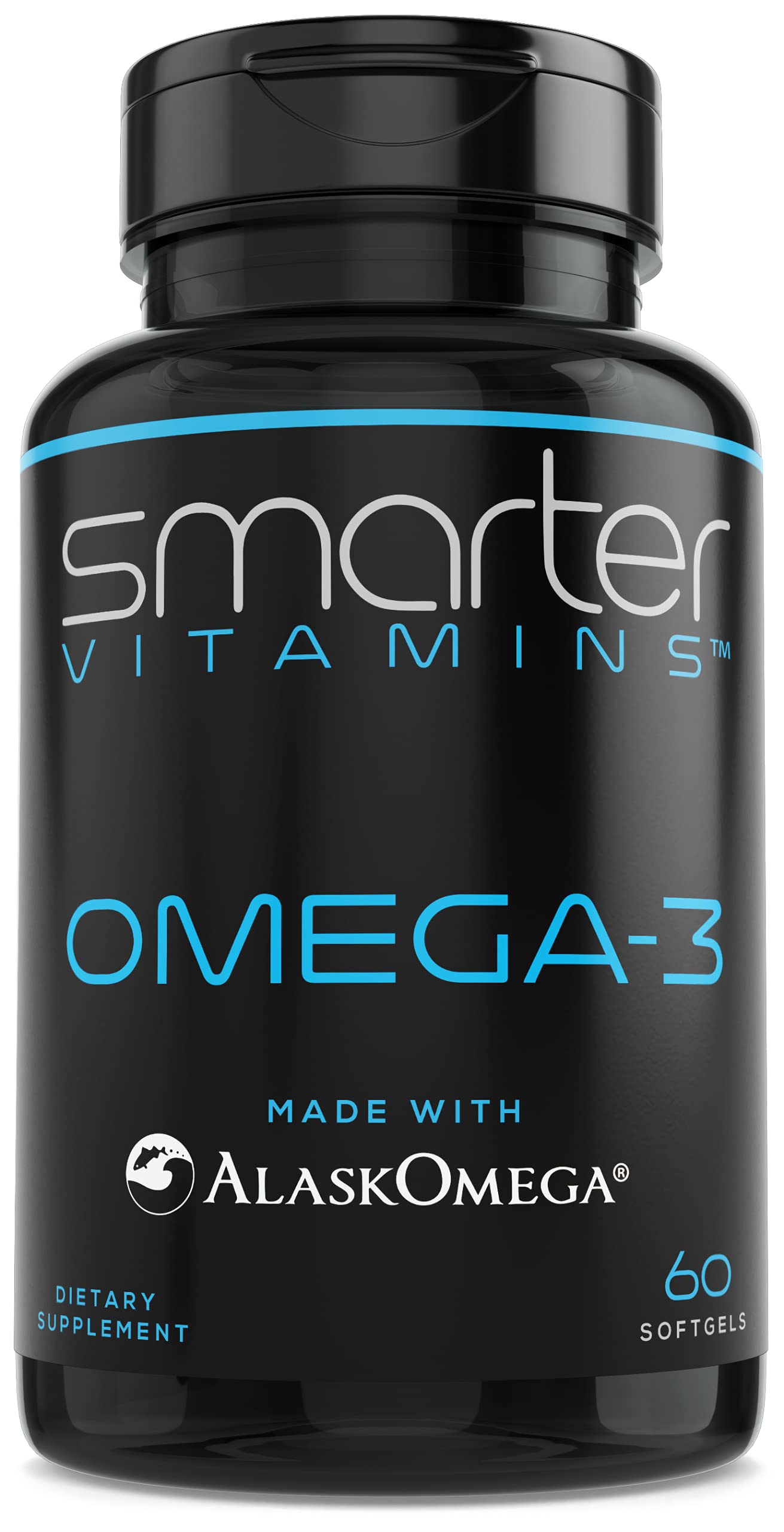 SmarterVitamins Triple Strength Omega 3 Fish Oil (2000mg) - Strawberry Flavor