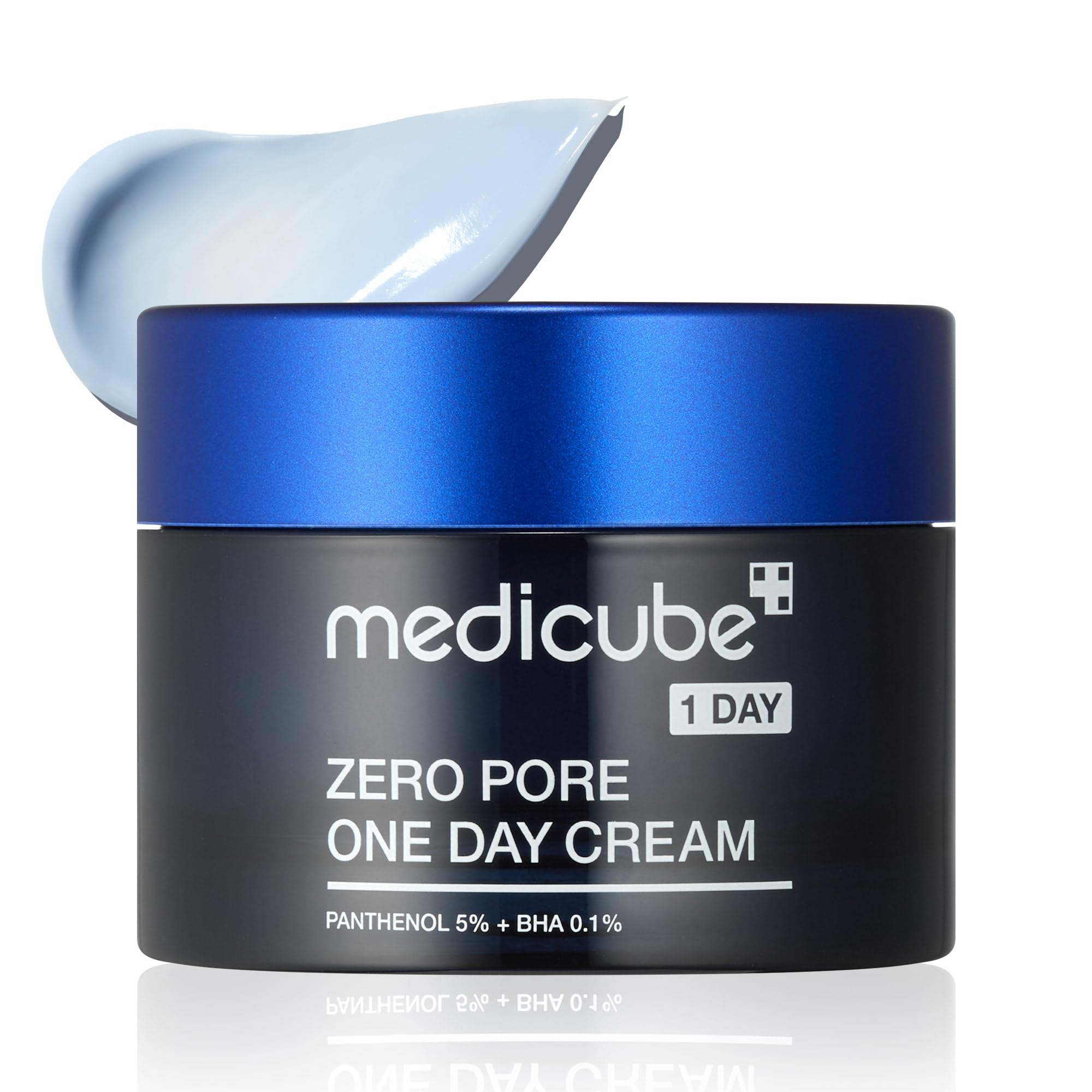 Medicube Zero Pore One-Day Cream 1.7 fl.oz - Pore Refining & Oil Control with Panthenol, Salicylic Acid & Niacinamide - Korean Skincare
