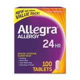 Allegra 24HR Adult Non-Drowsy Antihistamine Tablets 100-Count 180mg - 24-Hour Allergy Relief