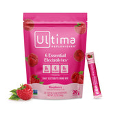 Ultima Replenisher Electrolyte Hydration Powder – Sugar-Free, Raspberry, 20 Count | Keto & Gluten-Free with Magnesium & Potassium