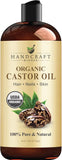 Handcraft Pure Castor Oil - 16 oz - Moisturizing & Hair Growth Support