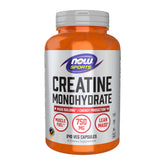 NOW Foods Creatine Monohydrate 750 mg - 240 Veg Capsules for Mass Building & Energy