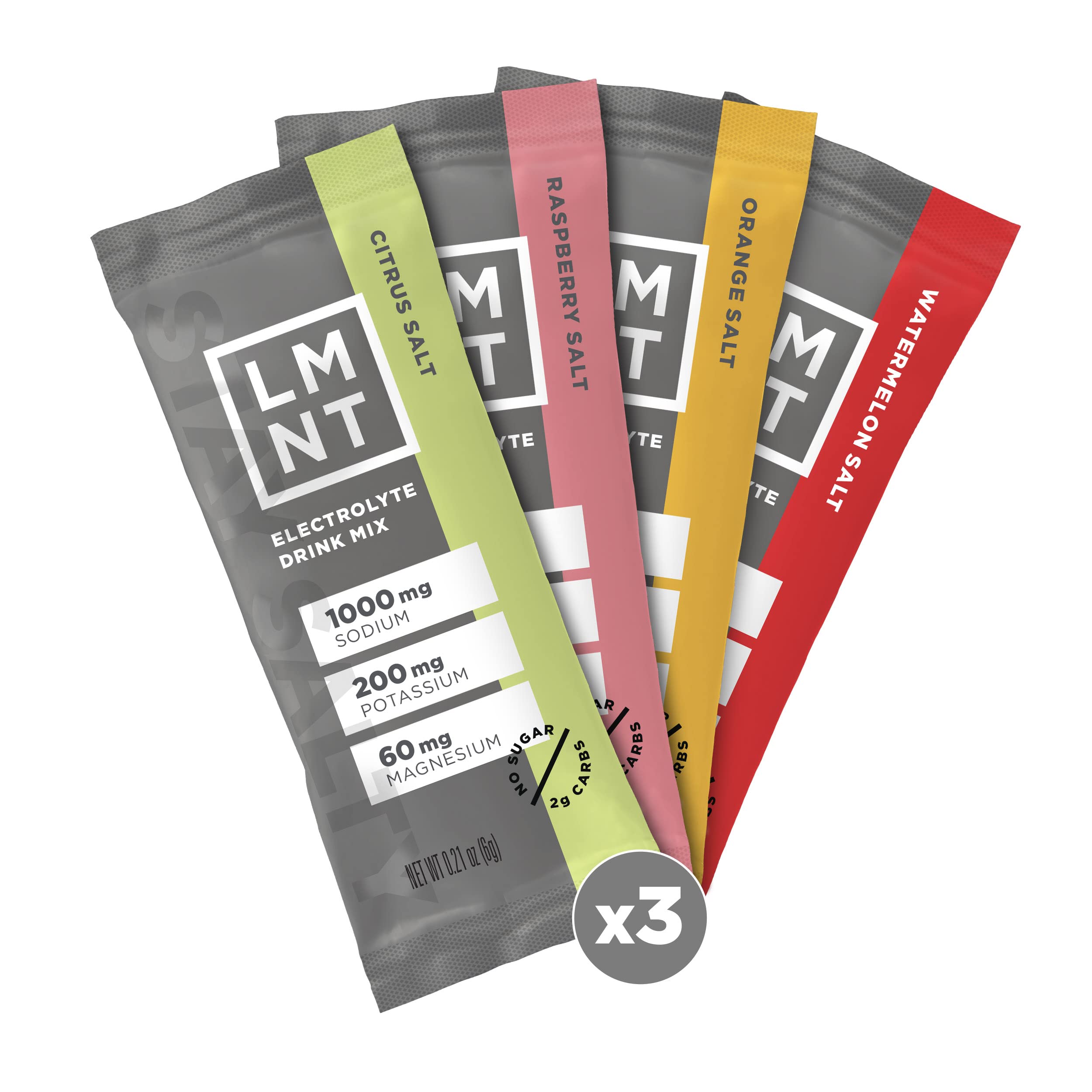LMNT Keto Electrolyte Powder Packets - Variety Pack (12 Sticks) | Paleo & Sugar-Free