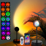 Redare Smart Sunset Lamp with 360° Rotation, APP & Remote Control, Multicolor Changing LED Sunset Lights with Music Synchronization