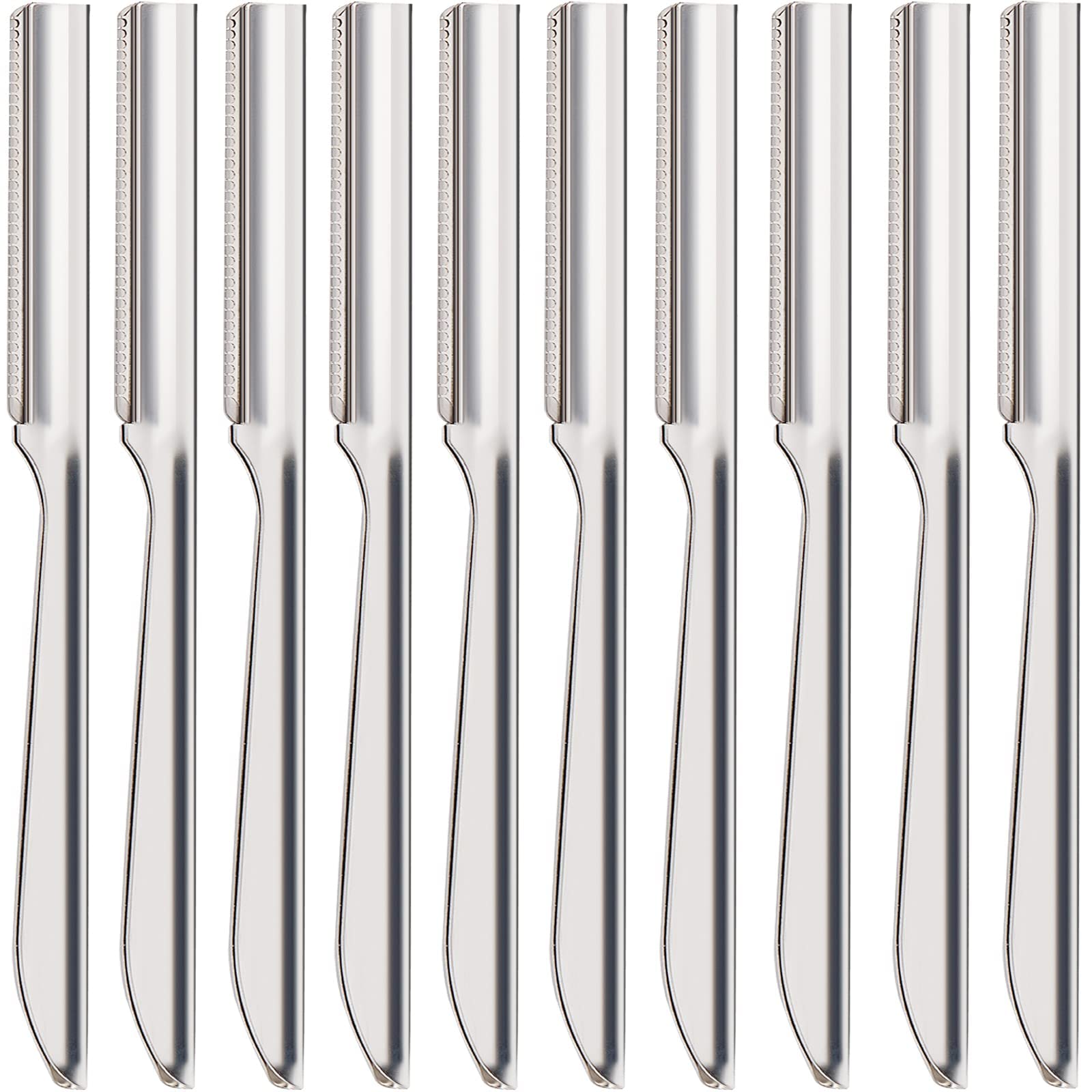 MAKINGTEC 10Pcs Women Eyebrow Razor, Facial Shaver Razor, Brow Shaper Eyebrow Trimmer, Sharp Dermaplaning Tool