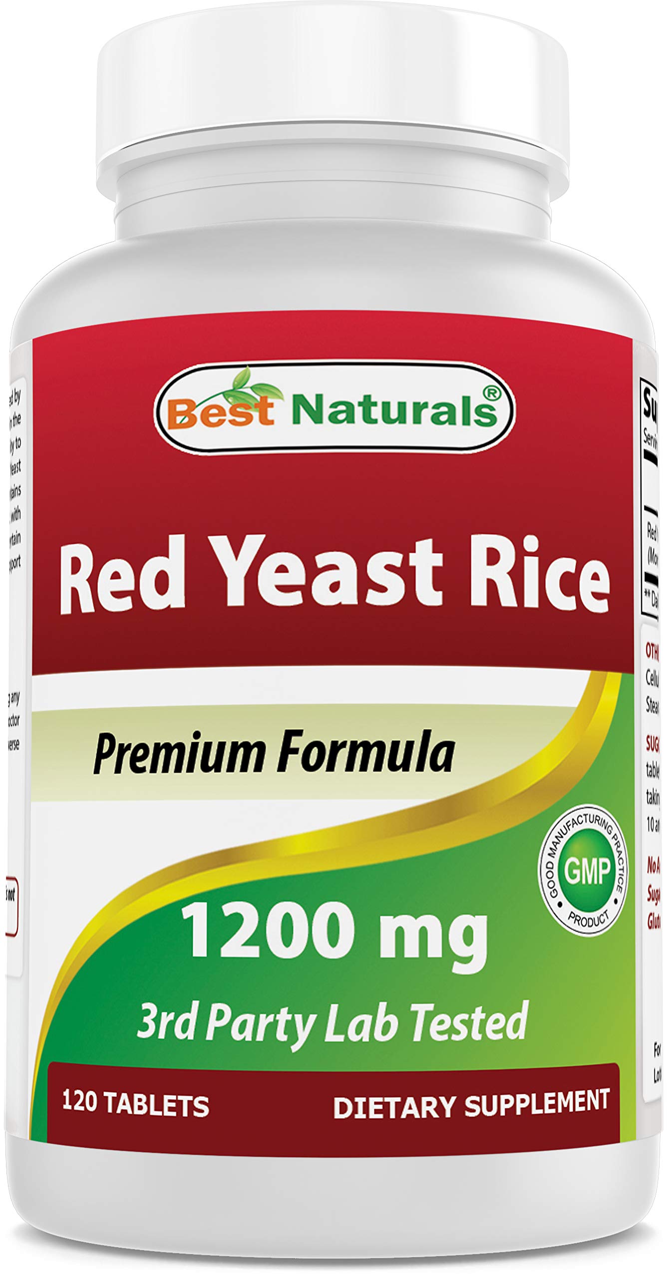 Best Naturals Red Yeast Rice 1200mg, 120 Tablets