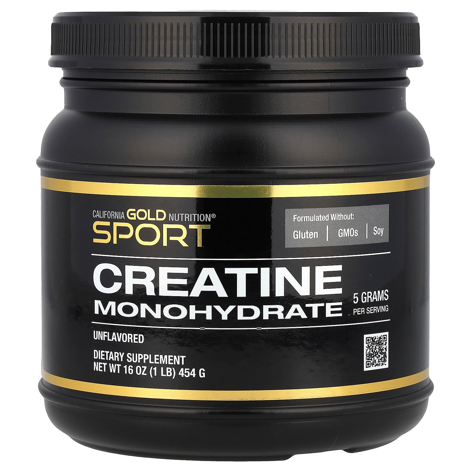 California Gold Nutrition Sport Creatine Monohydrate Unflavored 1 lb – Muscle Strength & Recovery Support