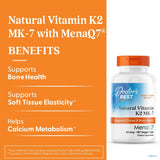 Doctor's Best K2 MK-٧ ميناكو ٤٥ ميكروغرام للعظام والقلب ١٨٠ كبسولة نباتية